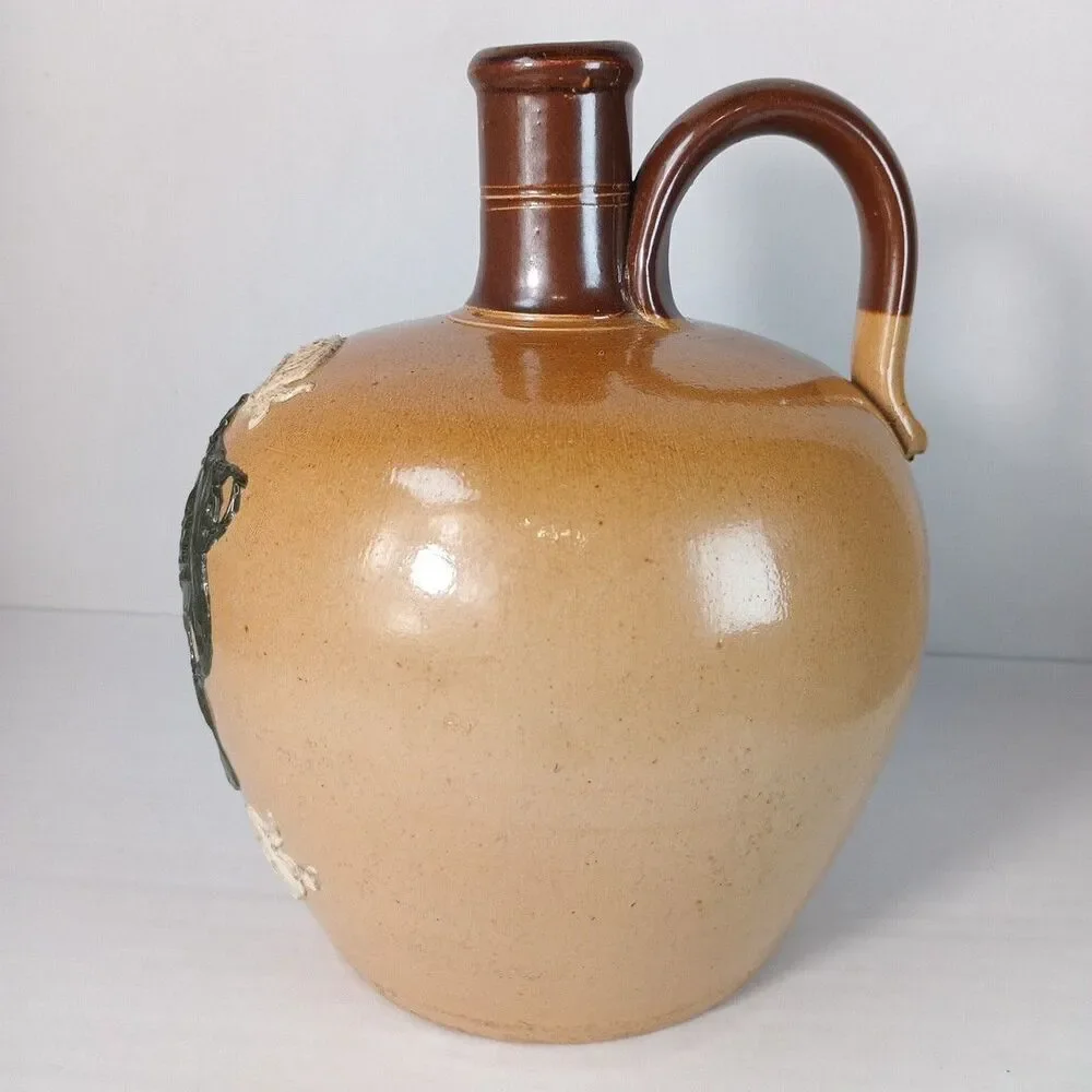 Antique‎ Doulton Lambeth Stoneware Pottery Special Highland Whisky Jug England